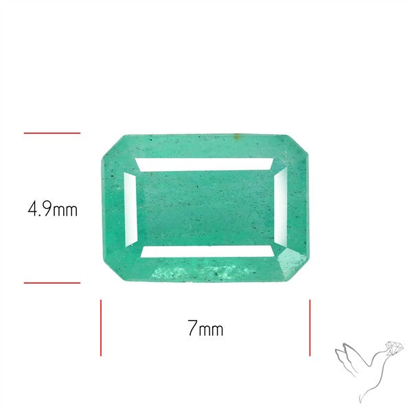 Zambian Emerald Faceted Fine Gemstone