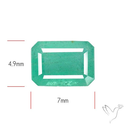 Zambian Emerald Faceted Fine Gemstone