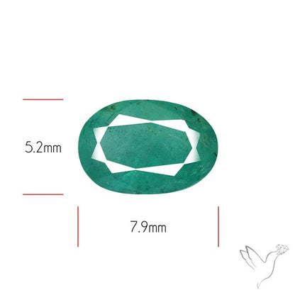 Zambian Emerald Faceted Fine Gemstone