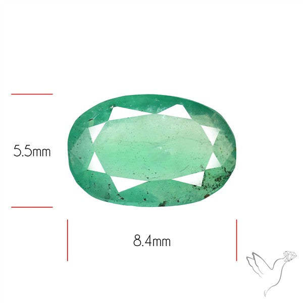 Zambian Emerald Faceted Fine Gemstone