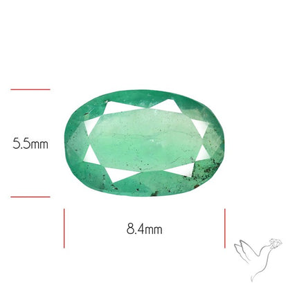 Zambian Emerald Faceted Fine Gemstone