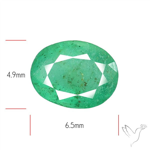 Zambian Emerald Faceted Fine Gemstone