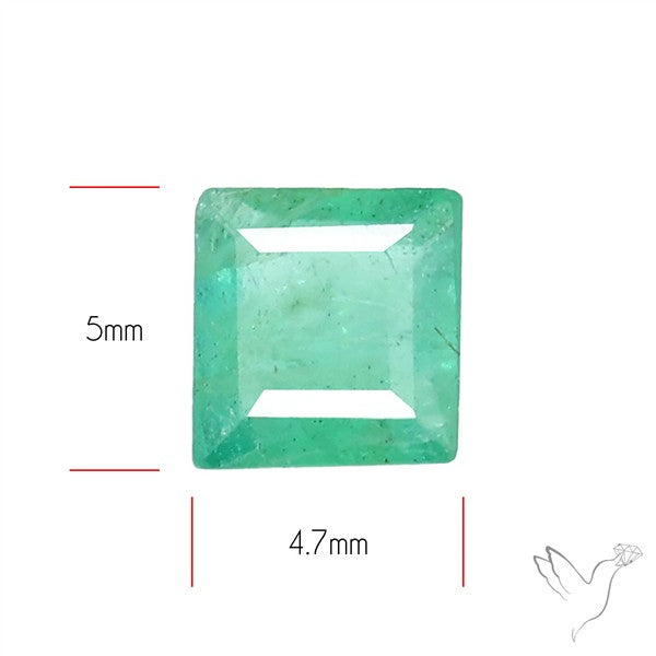 Zambian Emerald Faceted Fine Gemstone