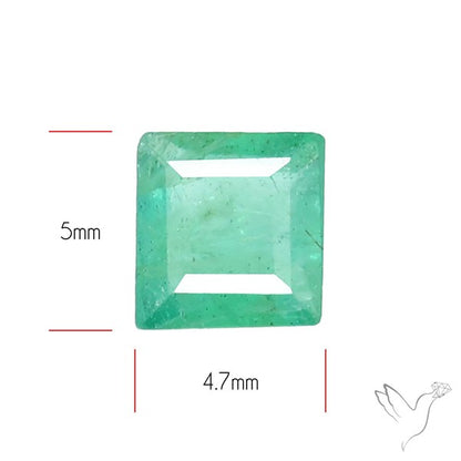 Zambian Emerald Faceted Fine Gemstone