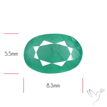 Zambian Emerald Faceted Fine Gemstone