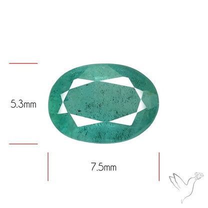 Zambian Emerald Faceted Fine Gemstone
