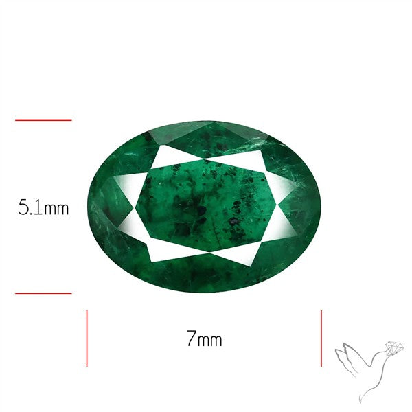 Zambian Emerald Faceted Fine Gemstone