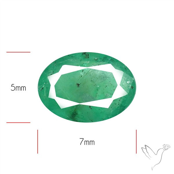 Zambian Emerald Faceted Fine Gemstone