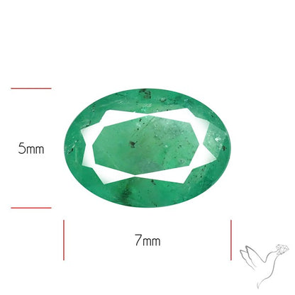 Zambian Emerald Faceted Fine Gemstone