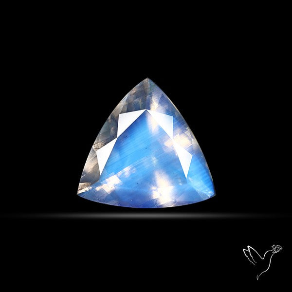 Indian Rainbow Moonstone Faceted Fine Gemstone High Grade