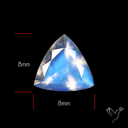 Indian Rainbow Moonstone Faceted Fine Gemstone High Grade