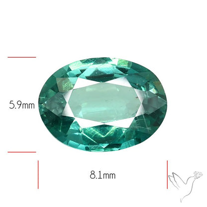 Natural Green Kyanite Rare Deep Green Faceted Fine Gemstone