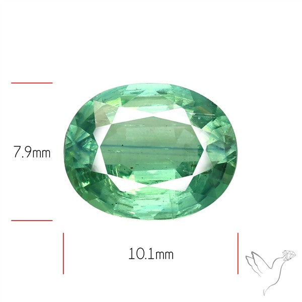 Natural Green Kyanite Rare Deep Green Faceted Fine Gemstone
