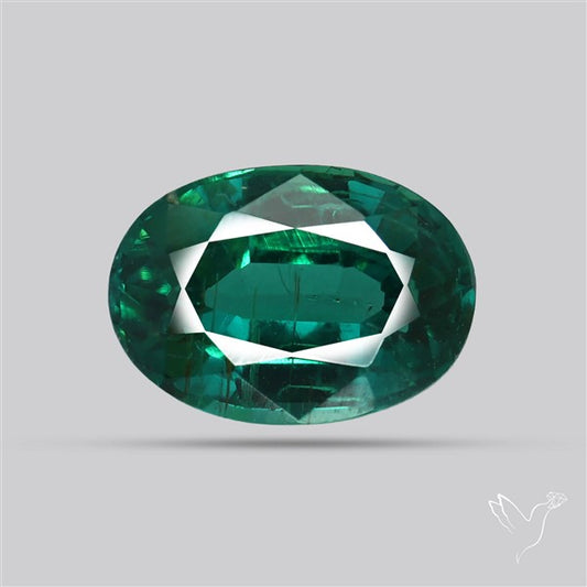 Natural Green Kyanite Rare Deep Green Faceted Fine Gemstone