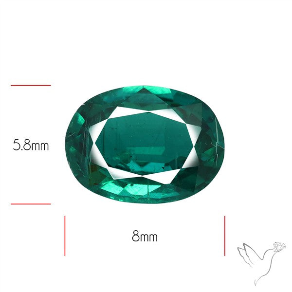 Natural Green Kyanite Rare Deep Green Faceted Fine Gemstone