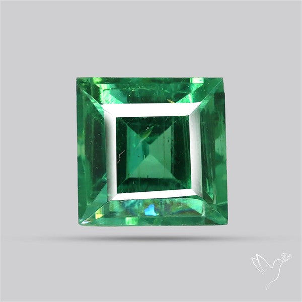 Natural Green Kyanite Rare Deep Green Faceted Fine Gemstone