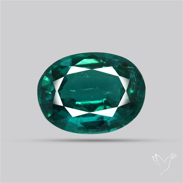 Natural Green Kyanite Rare Deep Green Faceted Fine Gemstone