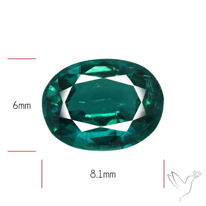 Natural Green Kyanite Rare Deep Green Faceted Fine Gemstone