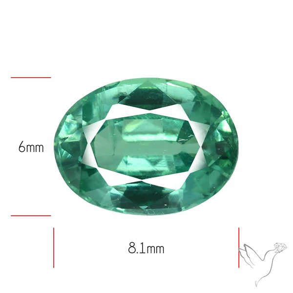 Natural Green Kyanite Rare Deep Green Faceted Fine Gemstone