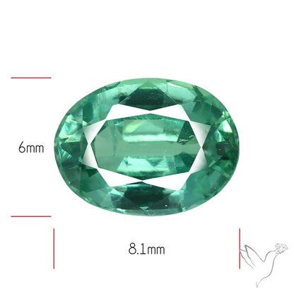 Natural Green Kyanite Rare Deep Green Faceted Fine Gemstone