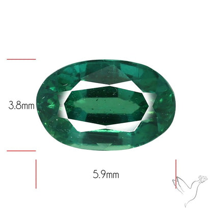 Natural Green Kyanite Rare Deep Green Faceted Fine Gemstone