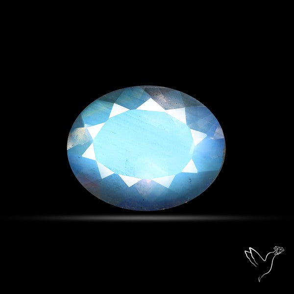 Indian Rainbow Moonstone Faceted Fine Gemstone High Grade