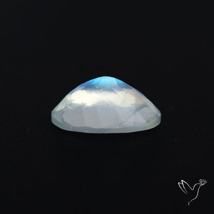 Indian Rainbow Moonstone Faceted Fine Gemstone High Grade