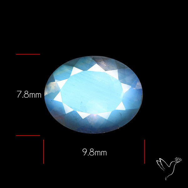 Indian Rainbow Moonstone Faceted Fine Gemstone High Grade