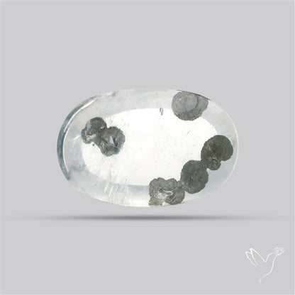 Rare Pyrite Included Quartz Cabochon