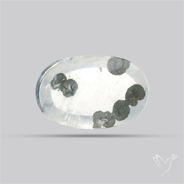 Rare Pyrite Included Quartz Cabochon