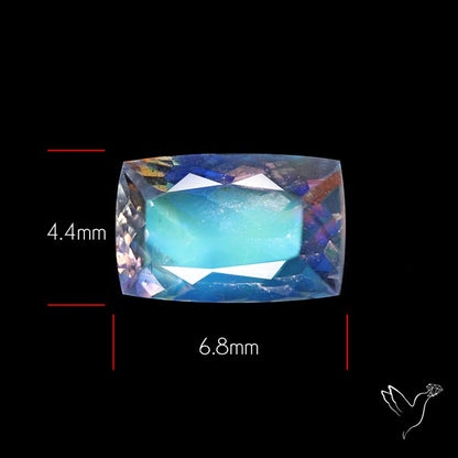 Clean Madagascar Rainbow Moonstone Faceted Fine Gemstone High Grade