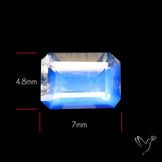 Indian Rainbow Moonstone Faceted Fine Gemstone High Grade