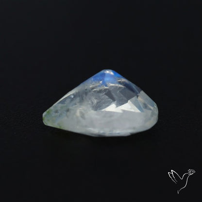 Indian Rainbow Moonstone Faceted Fine Gemstone High Grade