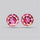 Faceted Pink Topaz Pair
