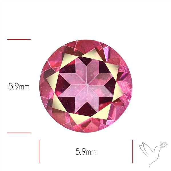 Faceted Pink Topaz Pair