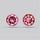 Faceted Pink Topaz Pair