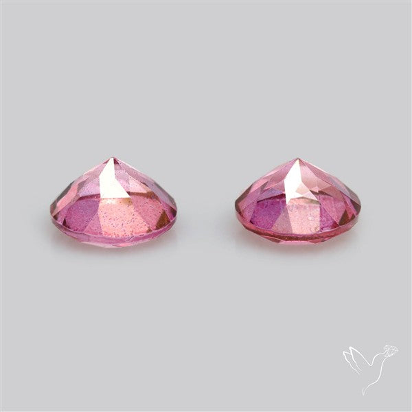 Faceted Pink Topaz Pair