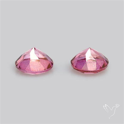Faceted Pink Topaz Pair