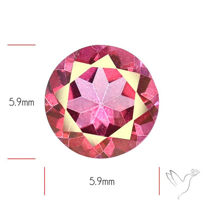 Faceted Pink Topaz Pair