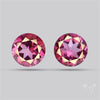 Faceted Pink Topaz Pair