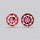 Faceted Pink Topaz Pair