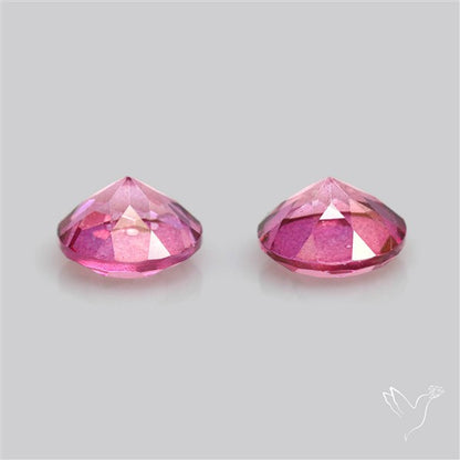 Faceted Pink Topaz Pair
