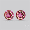 Faceted Pink Topaz Pair