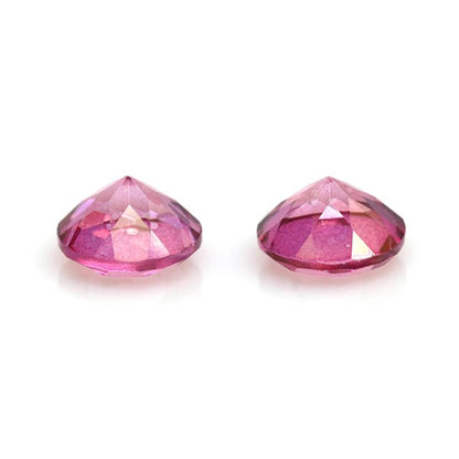 Faceted Pink Topaz Pair