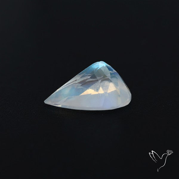 AAA Indian Rainbow Moonstone Faceted Fine Gemstone High Grade