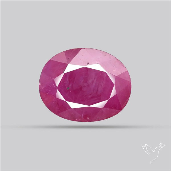 Faceted Indian Ruby Fine Gemstone