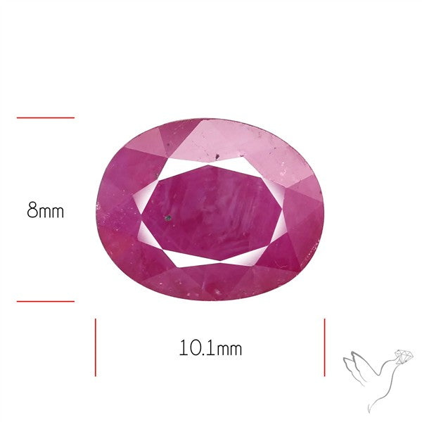 Faceted Indian Ruby Fine Gemstone