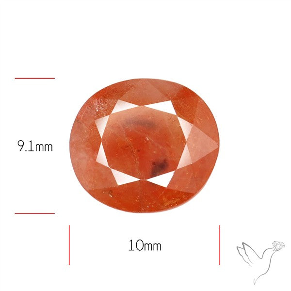 Faceted Orange Multi Sapphire Fine Gemstone