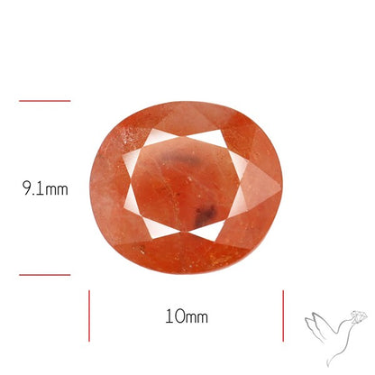 Faceted Orange Multi Sapphire Fine Gemstone