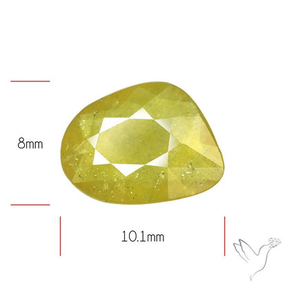 Faceted Yellow Multi Sapphire Fine Gemstone